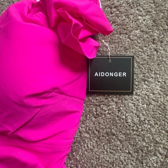 Pink Ruffled One-Piece Swimsuit - Picture 4 of 4